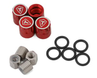Treal Hobby 1.9" Scale 4mm Wheel Center Caps (Red) (4)