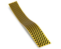 Top Flite Checkered Monokote Trim (Black/Yellow)