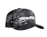 Traxxas Logo Hat Curve Bill Black Digital Camouflage Osfa