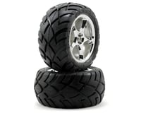 Traxxas Anaconda Rear Tires w/Tracer Wheels (2) (VXL Bandit) (Chrome)