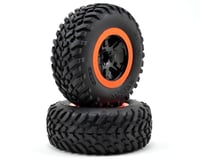 Traxxas Robby Gordon Tire & Wheel (2) (Front) (Orange) (Standard)