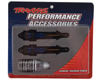 Traxxas Complete GTR Long Shocks w/Ti-Nitride Shafts (Blue) (2)
