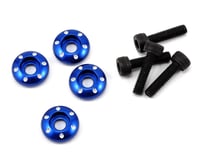 Traxxas LaTrax Aluminum Wheel Nut Washer (Blue) (4)