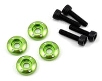 Traxxas LaTrax Aluminum Wheel Nut Washer (Green) (4)