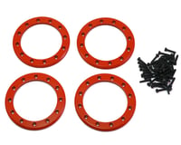 Traxxas Aluminum 2.2" Beadlock Rings (Red) (4)