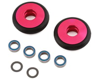 Traxxas Bandit/Rustler/Stampede 2WD Aluminum Wheelie Bar Wheels (Pink) (2)