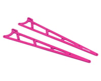Traxxas Aluminum Wheelie Bar Side Plates (Pink) (2)
