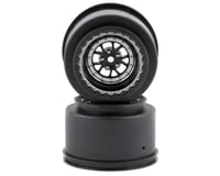 Traxxas Weld 2.2/3.0 Drag Racing Rear Wheels w/12mm Hex (Black Chrome) (2)