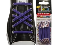 U-Lace Classic No-Tie Customized Sneaker Shoe Laces Bright Purple Mix & Match 6 Pcs. - 1 Pack Per Shoe