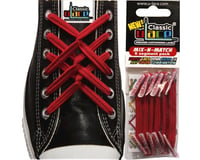 U-Lace Classic No-Tie Customized Sneaker Shoe Laces Scarlet Mix & Match 6 Pcs. - 1 Pack Per Shoe