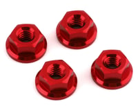 V-Force Designs M4 Serrated Flanged Nuts (Red) (4)