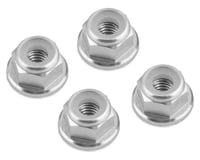 V-Force Designs M4 Serrated Flanged Lock Nuts (Silver) (4)
