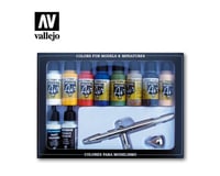 Vallejo Paints Ma 10Pc Basic Paint Set W/Airbrush 7