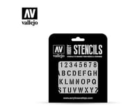 Vallejo Paints Stamp Font Stencil