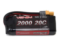 Venom Power 2S LiPo 20C Mini Battery Pack w/UNI 2.0 Connector (7.4V/2000mAh)