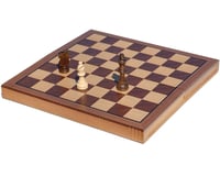 Wood Expressions Oak Book Style Folding Chess Wood Board Set (11")