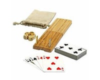 Wood Expressions WE Games 28-0005 Cribbage and More Travel Game Pack