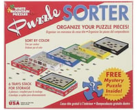 White Mountain Puzzles Puzzle Sorter: 6 Stackable Trays to Organize Piece
