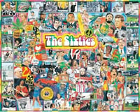 White Mountain Puzzles The 1960s Events & Famous People Collage Puzzle (1