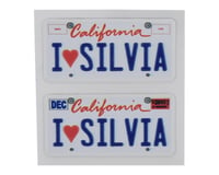 WRAP-UP NEXT REAL 3D U.S. License  Plate (2) (I LOVE SILVIA) (11x50mm)