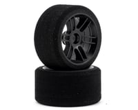 Xceed RC "Enneti" 1/12 Carbon Carpet Front Tires (2) (Carbon Black)