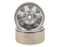 Xtra Speed 8 Spoke High Mass 1.9 Aluminum Beadlock Wheel (Silver) (2)
