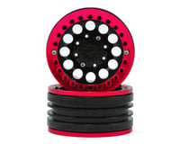Xtra Speed 1.9" Aluminum Iron Clock Mass Beadlock Wheel (Red) (2)