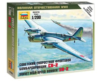 Zvezda 1/200 Soviet Sb2 Bomber Snap