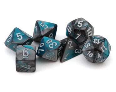 Chessex Vortex® Mini-hedral™ Orange/black 7-Die Set [CHX20433