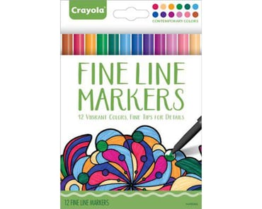 12 Packs: 10 ct. (120 total) Crayola® Silly Scents™ Slim Markers