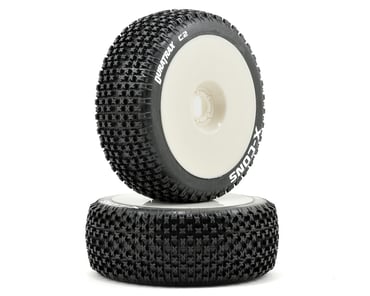 DTXC3611 2 Duratrax 1/8 X-Cons Buggy Tire C3 Mounted White
