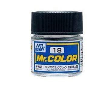 Acrylic X-18 Semi Gloss Black 23Ml Bottle / Tamiya USA