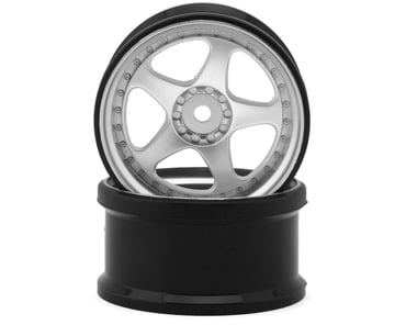 Mikuni Yokohama Advan Oni Kai Drift Wheels (Matte Silver) (2) (7mm