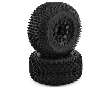 JConcepts G-Locs Pre-Mounted Monster Truck Tires w/Hazard Wheel