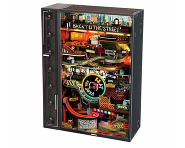 Robotime Silent Corner Study Shelf Insert Miniature 3D Wooden