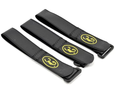 Scorpion Battery Lock Strap Set (3) (Small) [SCP-LKSTRAPS] - HobbyTown