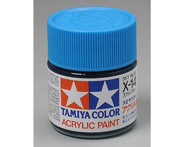 Tamiya XF-18 Flat Medium Blue Acrylic Paint (10ml) [TAM81718