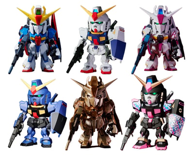 BANDAI SD Gundam EX-Standard 001 RX-78-2 Gundam | Modellino Chibi 7 Cm, Assemblable Senza Colla, Per Collezionisti