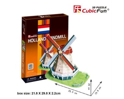 CUBIC Fun 3d Puzzle olandesi mulino mulino Holland grandi 