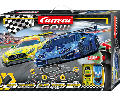 62490 GT Showdown Electric Slot Car Racing Track Set 1:43 Scale Carrera GO!! 