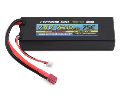 Common Sense 7.4V 2000mAh 50C Lipo Lectron Pro Battery w/EC3 Connector 