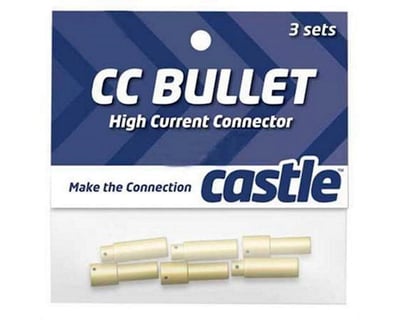 3pcs/set ESC 6.5mm Male to 3.5mm Bullet Female For Motor Brushless Castle 
