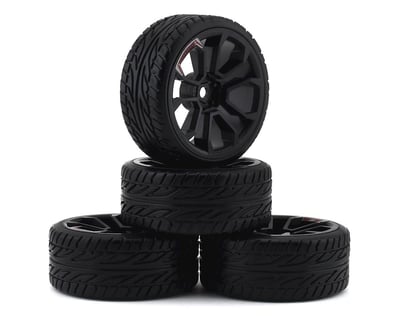 US 4X Flat Drift Slicks Tires&12mm Hex Wheel For HSP 1:10 RC On Road Racing Car