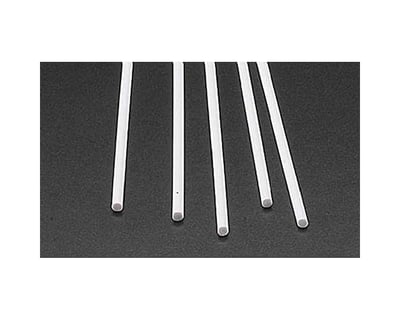 SOLID HALF ROUND ROD range styrene plastic polystyrene MRH 0.75-6.4mm  PLASTRUCT