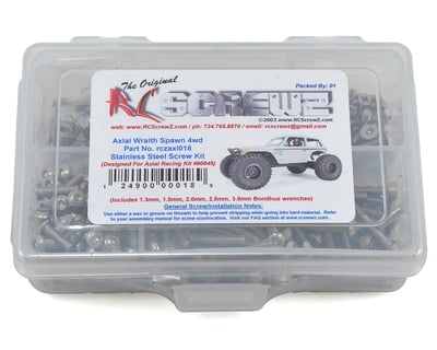 NEW Stainless Steel Hardware Kit for Axial RR10 Team KNK 287 pieces RC crawler 