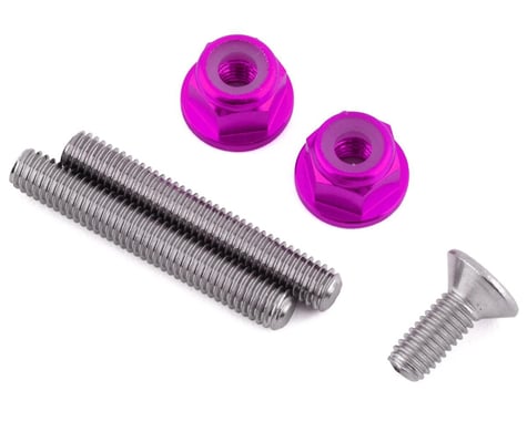 175RC Associated DR10M "Ti-Look" Lower Arm Stud Kit (Pink)