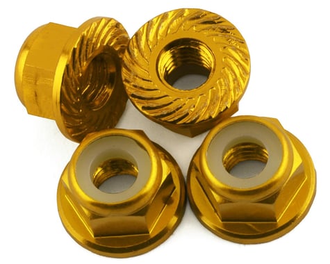 175RC Traxxas HOSS 4mm Locking Wheel Nuts (Gold) (4)