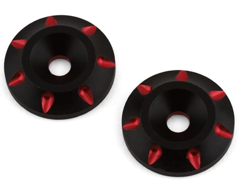 175RC B6.4 Aluminum Wing Buttons (Red) (2)