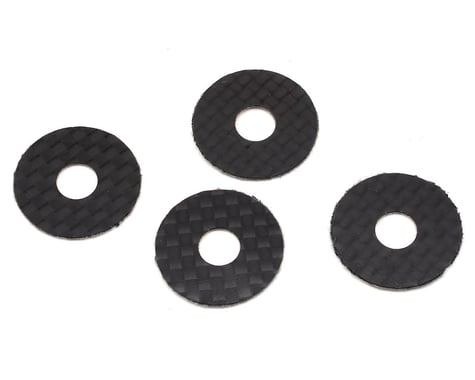 1UP Racing 6mm Carbon Fiber Body Washers (4)