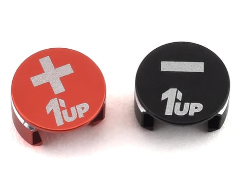 1UP Racing LowPro Bullet Plug Grips (Black/Red)